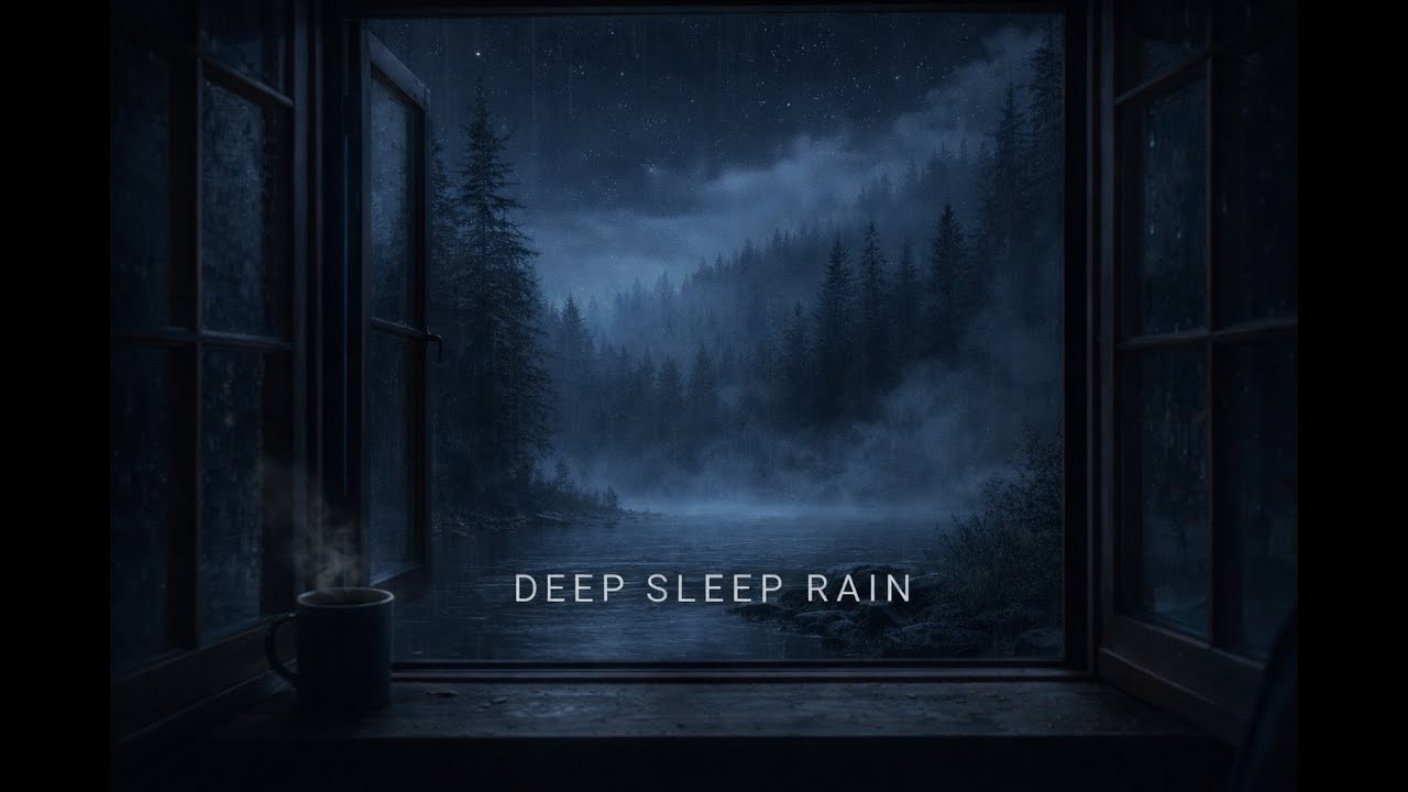 Deep Sleep Rain 🌧️ 3 Hours | Gentle Night Rain with 110Hz