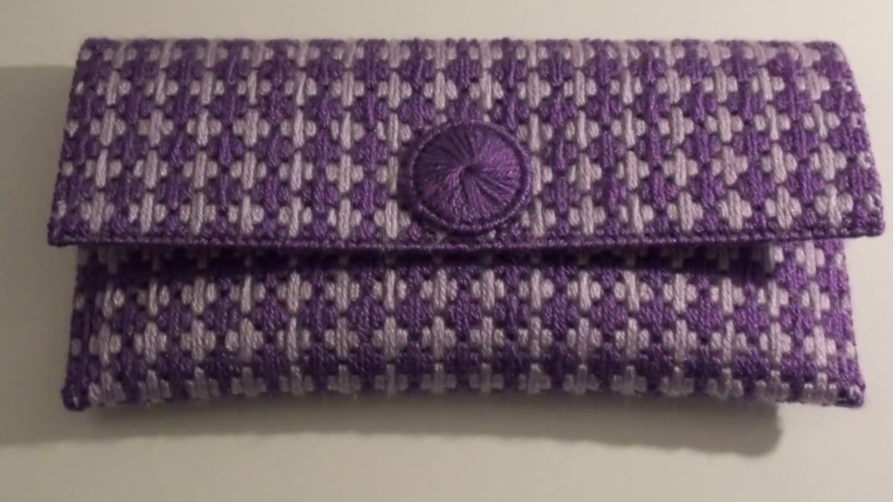 How to make a Plastic Canvas Clutch Bag