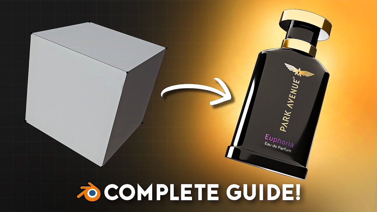 How to Model a Perfume Bottle | Blender Tutorial Malayalam