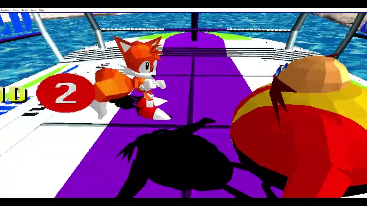Sonic The Fighters Dr. Eggman (Mechless) Gameplay