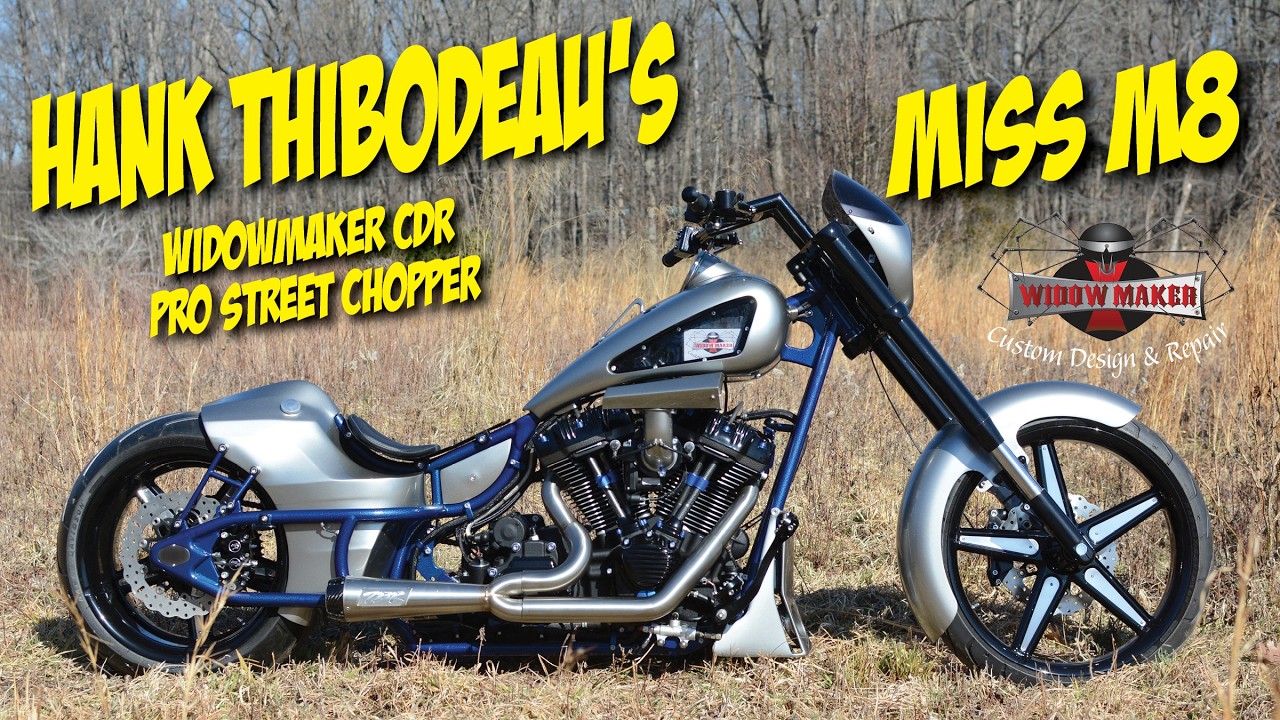 Hank Thibodeau’s WidowMaker CDR Pro Street Chopper “Miss M8”