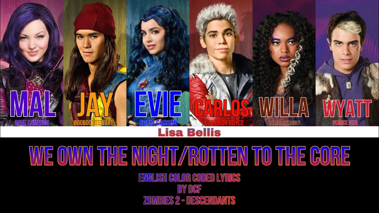 We own the night/Rotten to the core (mashup) by @dcfmashups (Color Coded Lyrics)