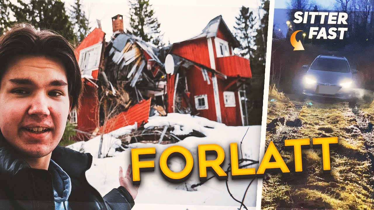 Utforsker FORLATT VILLA og ungdomsskole *Satt oss fast* 😅 - Vlog 37