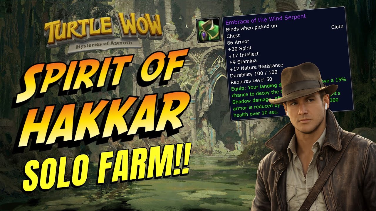 Turtle WoW - Hakkar Solo Farm.. (kinda)