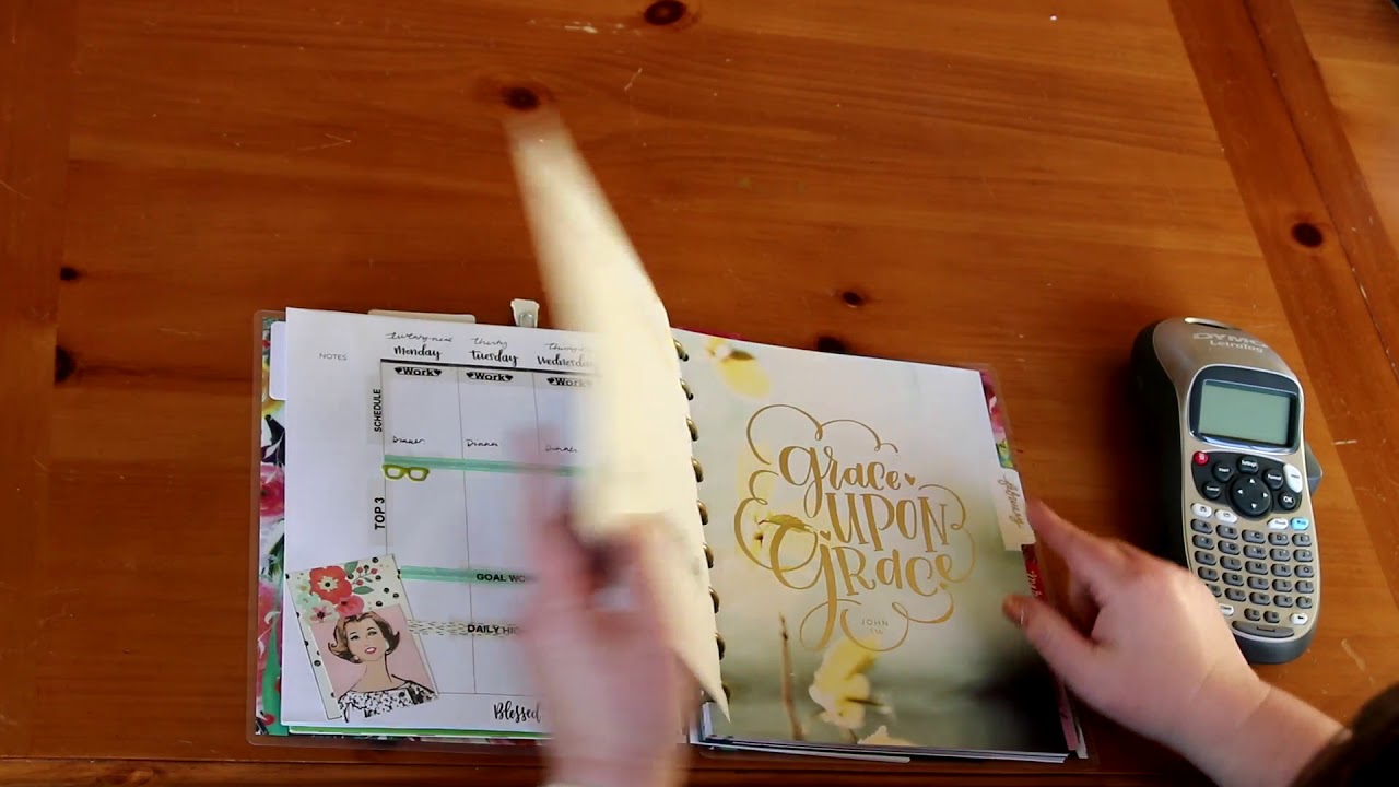 Putting together My 2018 Happy Planner Classic
