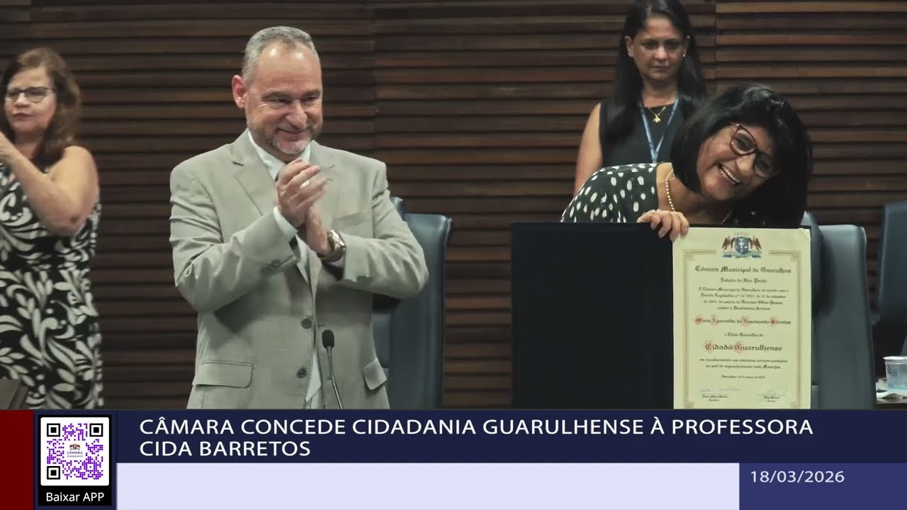Câmara concede Cidadania Guarulhense à professora Cida Barretos
