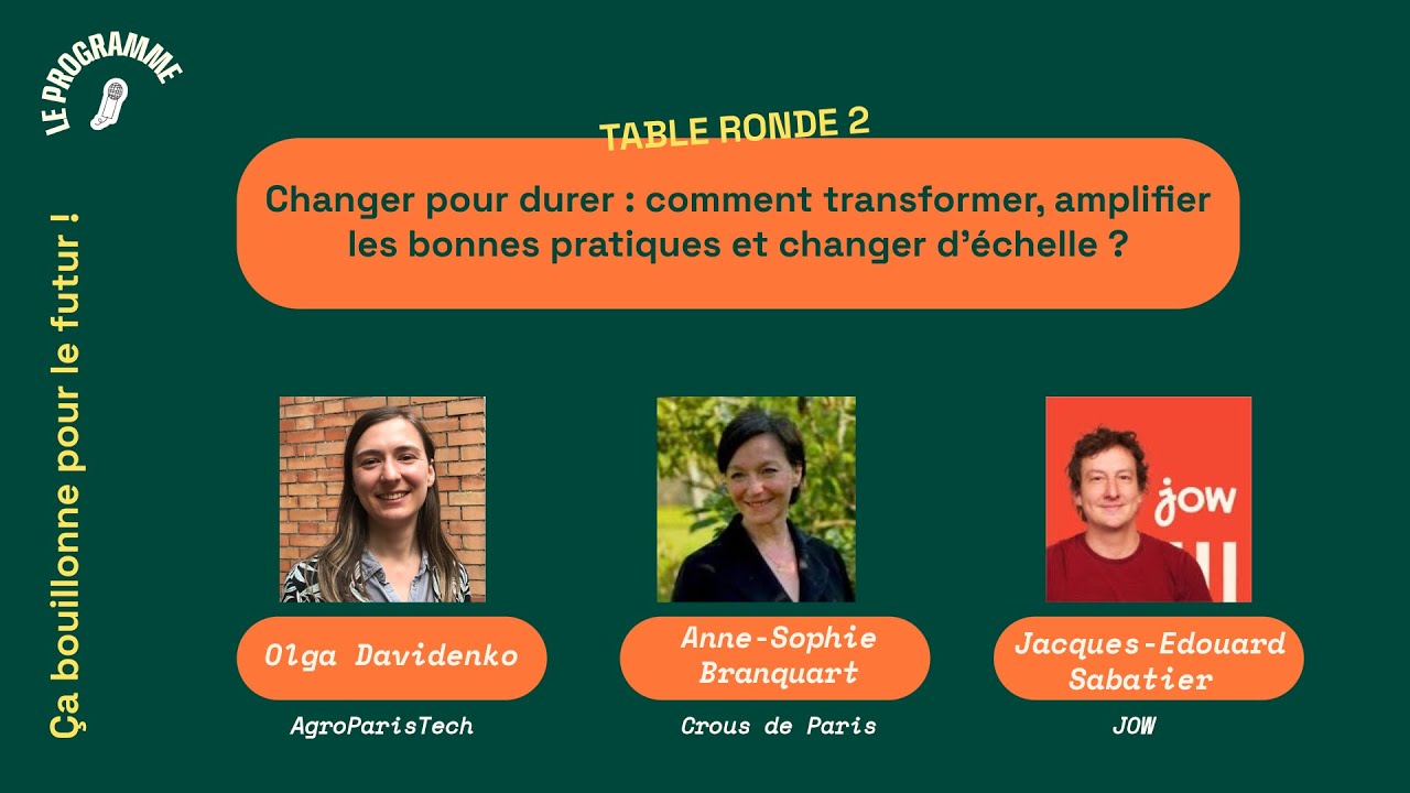 Changer pour durer : comment transformer, amplifier les bonnes pratiques et changer d’échelle ?
