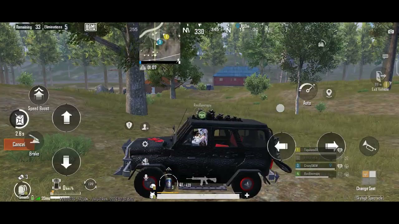 BGMI SQUAD RANK PUSH AND 7 😂 😆 FINISHED.in-game name: CrazySNOW.ID NO : 5423406566# bgmi.