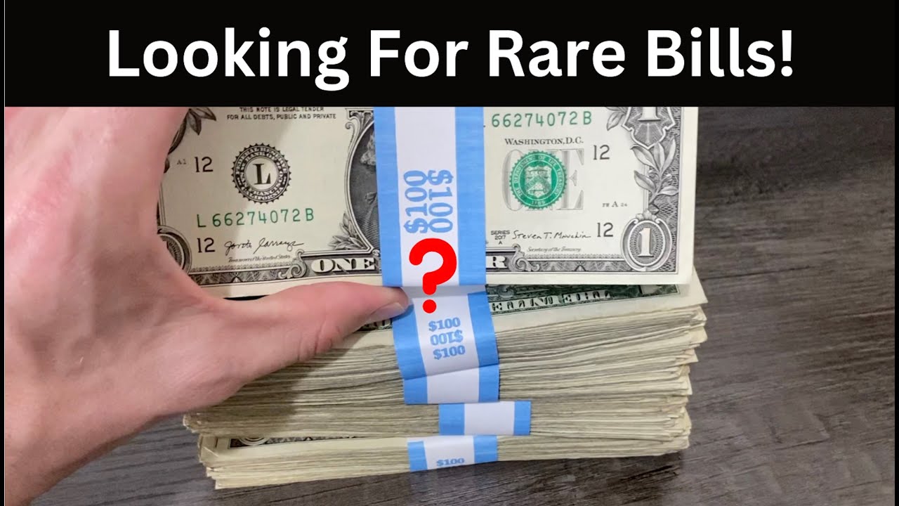 I Searched $500 in One Dollar Bills for RARE Bills - Bill Hunt 1