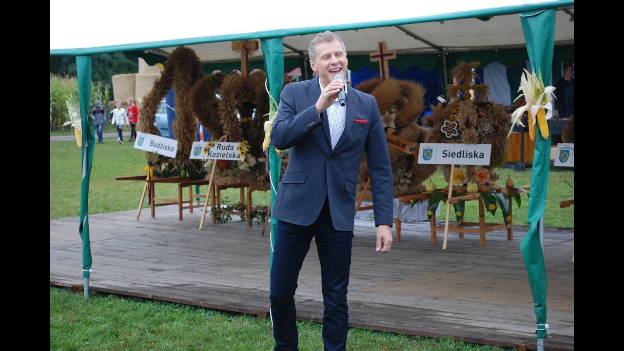 Krzysztof Respondek w Budziskach (gm. Kuźnia Raciborska); Dożynki 2017