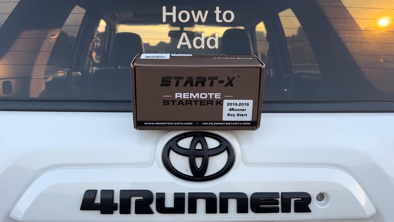 Установка дистанционного запуска Start X Toyota 4Runner / 2010-2024