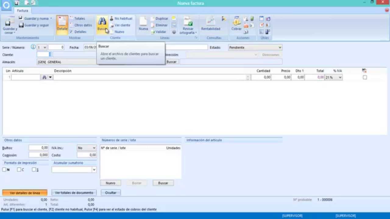 Hacer facturas con Factusol. Libera Digital