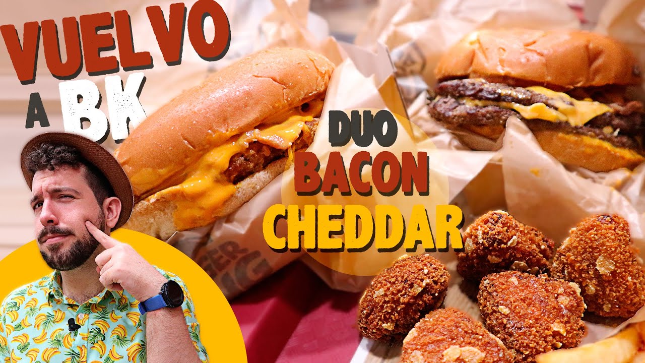 ¡VUELVO A BURGER KING DESPUÉS DE 241 DÍAS! ¿Ha cambiado algo? ¡Pruebo las nuevas DUO BACON CHEDDAR!
