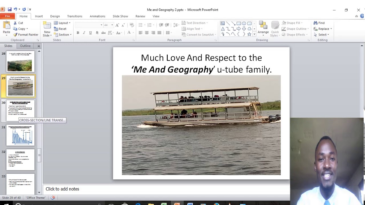 Drawing a cross-section and a panorama