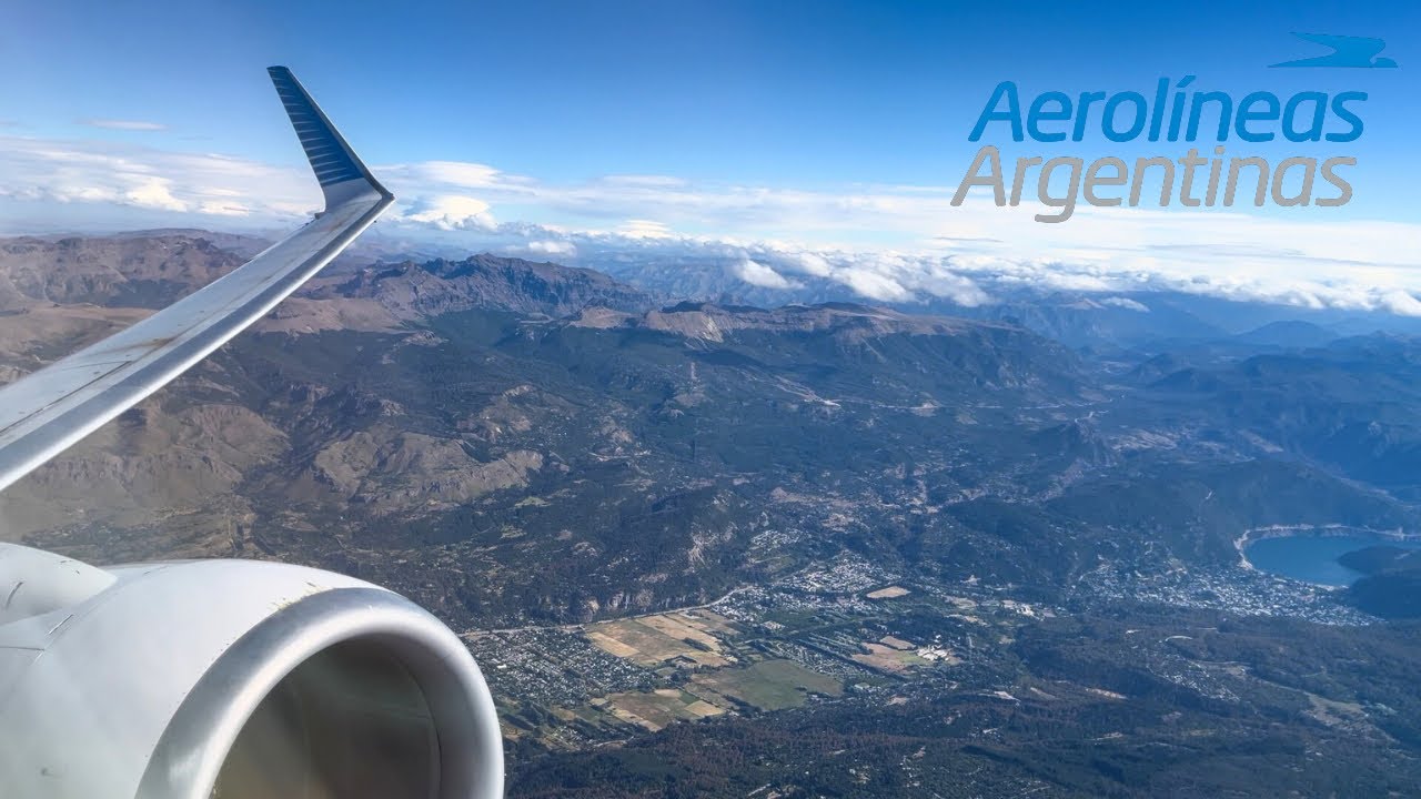 Aerolineas 737 BEAUTIFUL Takeoff from San Martin de los Andes (CPC)