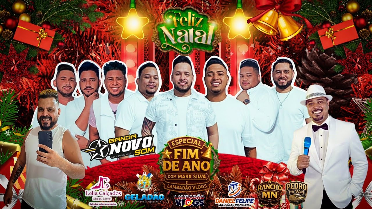 🎶✨ BANDA NOVO SOM – ESPECIAL DE FIM DE ANO COM MARK SILVA & LAMBADÃO VLOGS! 🔥