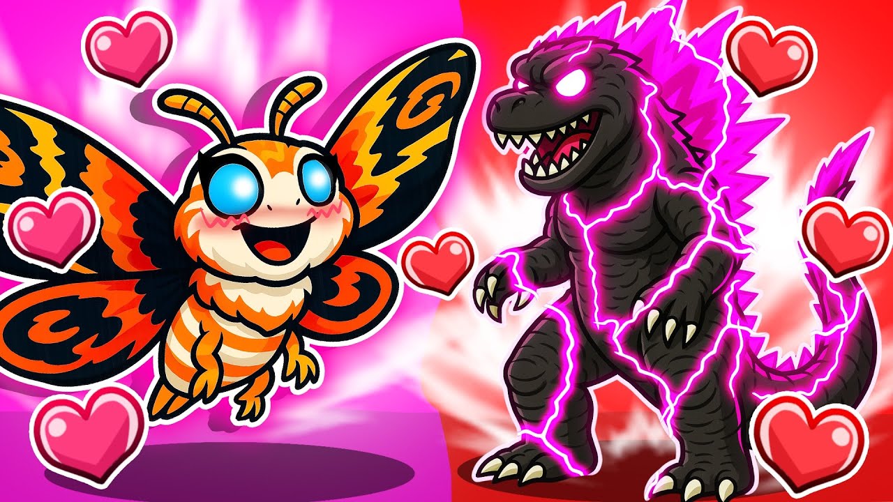 GODZILLA and MOTHRA FORBIDDEN LOVE in Roblox Creatures of Sonaria!