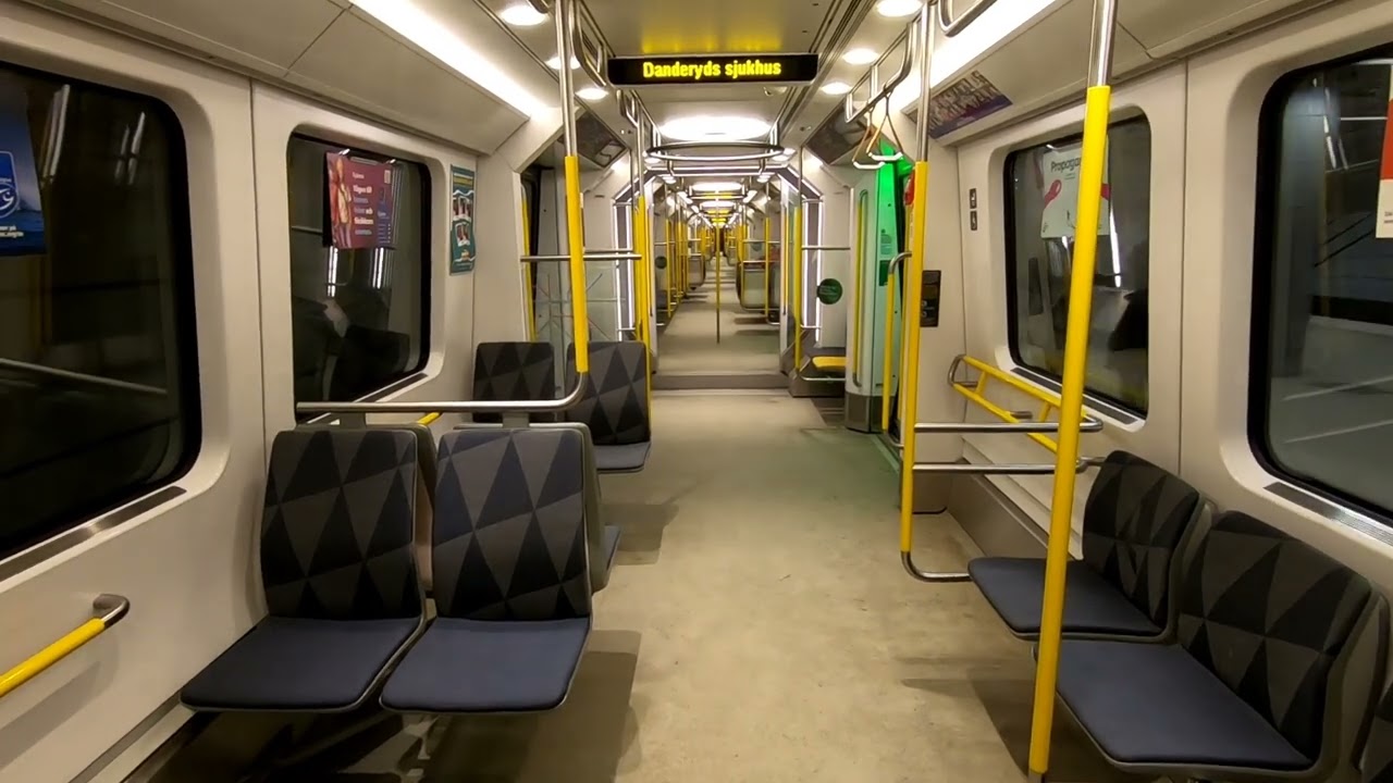 Stockholm Metro Ride - Mörby Centrum to Universitetet | Sweden | 22/04/24
