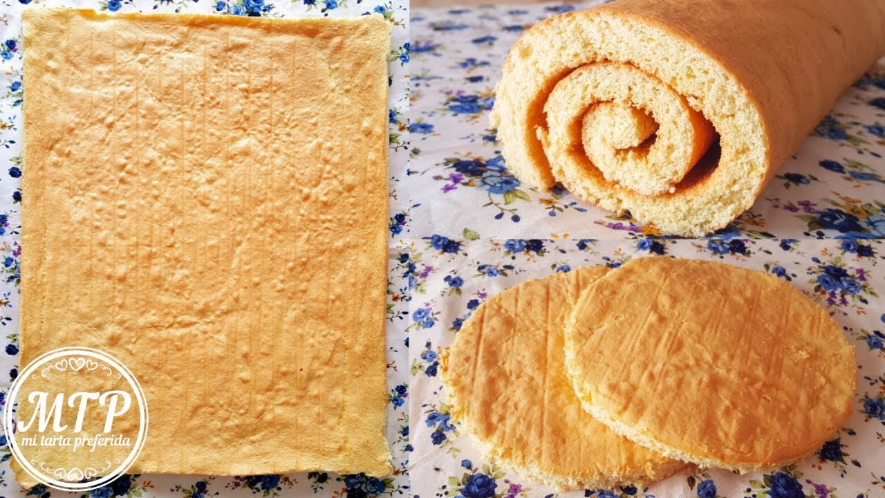 Plancha de bizcocho para Brazo de gitano y base de tartas | Mi tarta preferida
