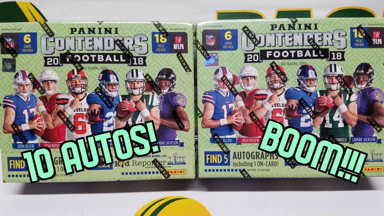 2018 Panini Contenders Football Hobby 2 Box Opening. BOOM!!