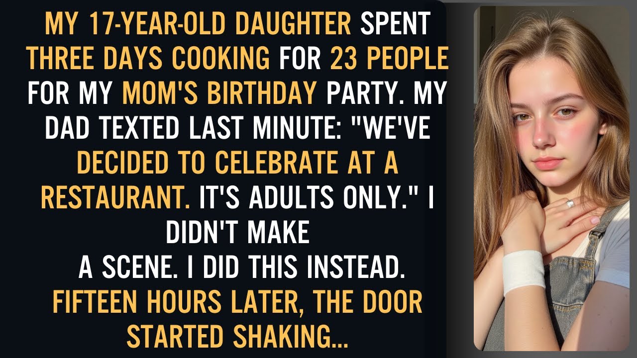 We Will Celebrate At A Restaurant, My Dad Said After My Daughter Spent Three Days Cooking…