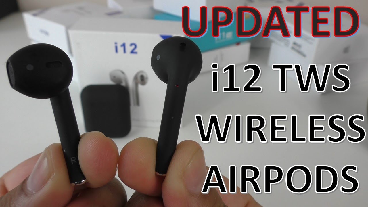 i12 Updated Black Wireless Airpods: Unboxing & Review