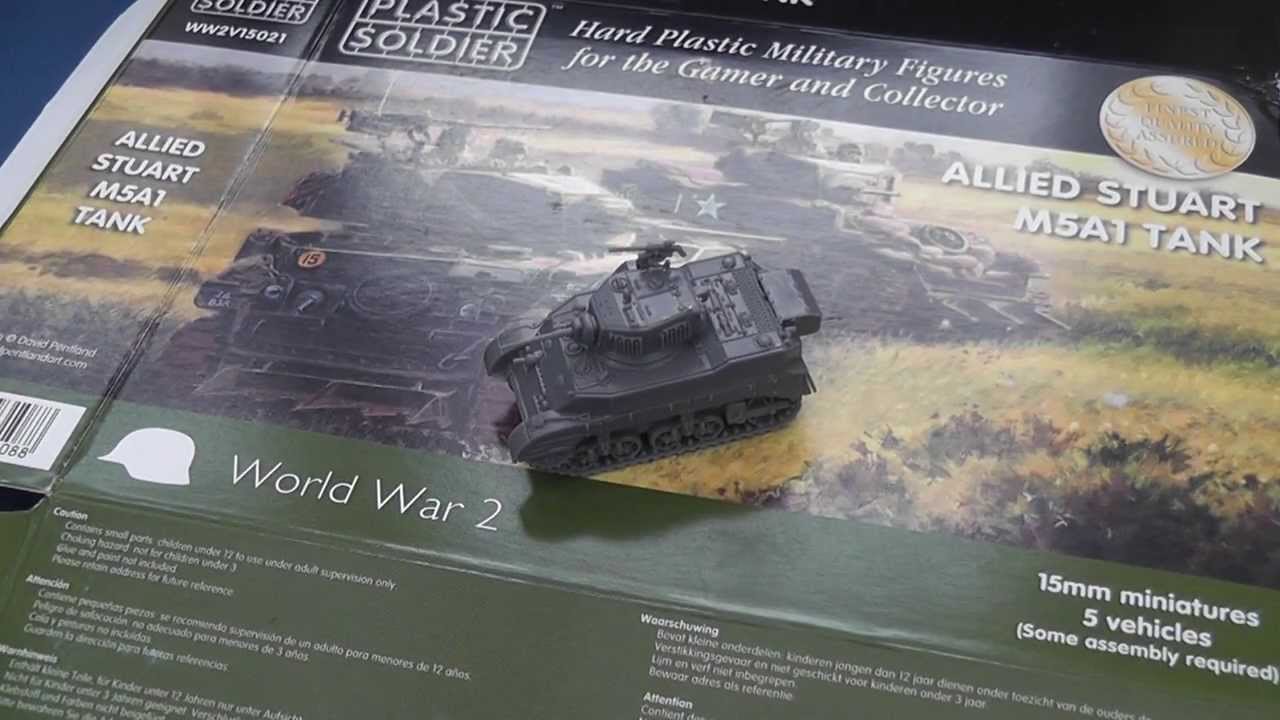 PSC's 15mm Allied Stuart M5A1 tank: a video review