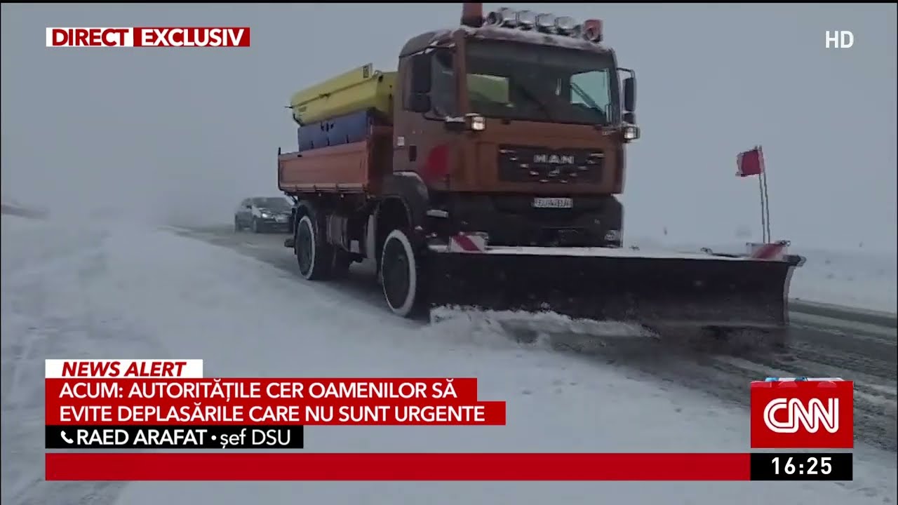 Raed Arafat: Din cauza vremii, recomandăm evitarea călătoriilor dacă nu sunt foarte importante