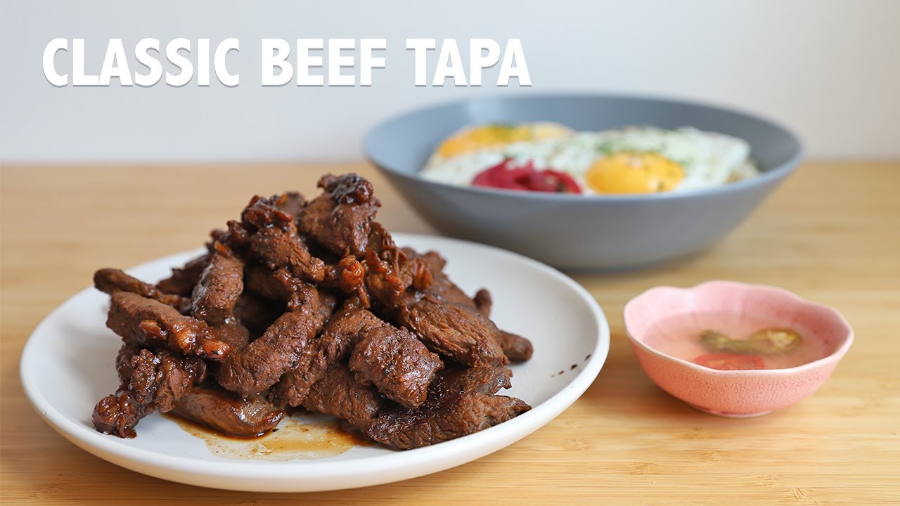 Filipino Breakfast Beef Tapa Recipe | Sweet & Salty Tapsilog (ASMR)