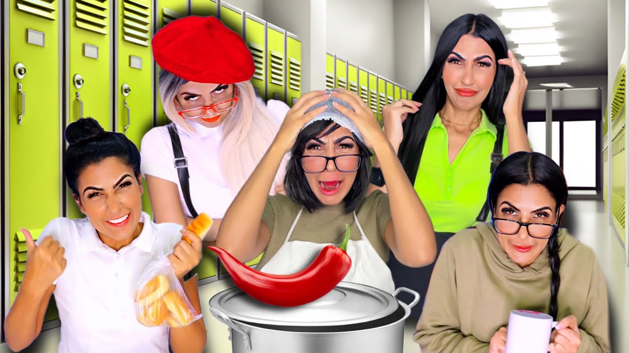 A TIA DA MERENDA E AS ALUNAS ATRAPALHADA NA COZINHA