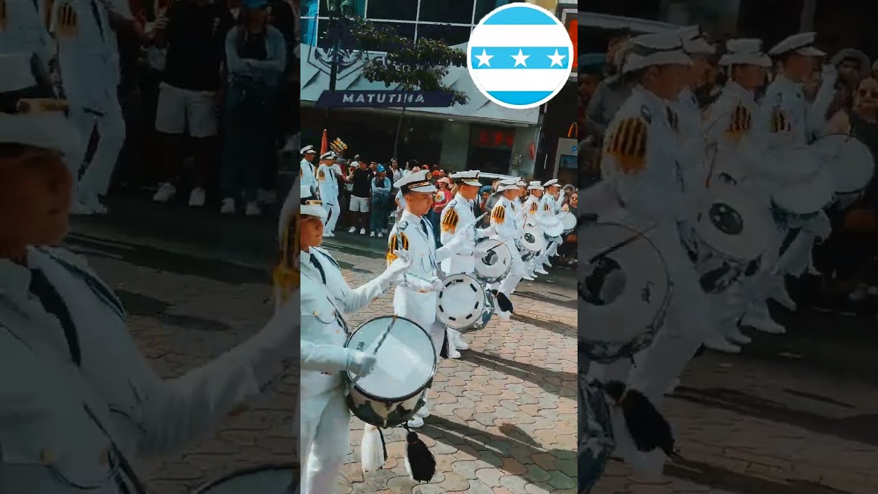ACADEMIA NAVAL GUAYAQUIL ⚓ PELOTÓN COMANDO⚓ DESFILE AV 9 DE OCTUBRE /490 AÑOS FUNDACION DE GUAYAQUIL