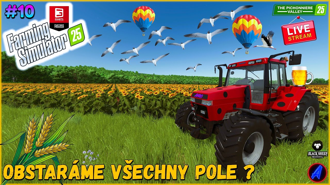 🔔Chebská Farma na Piškotech #10 - Práce na všech polích - Farming Simulator 25 - CZ/SK - (STREAM)