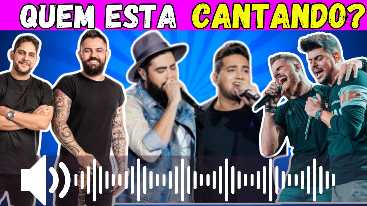 QUIZ 🔊ADIVINHE O CANTOR PELA VOZ🎶 // DESAFIO MUSICAL- Duplas Sertanejas