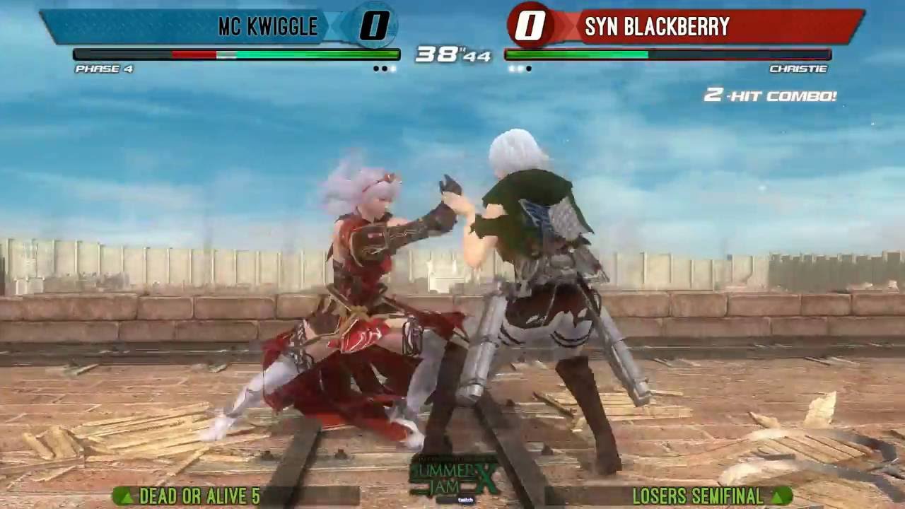 Dead or Alive 5 Tournament: Summer Jam X Top 8 - MC Kwiggle (Phase 4) v SYN Blackberry (Christie)