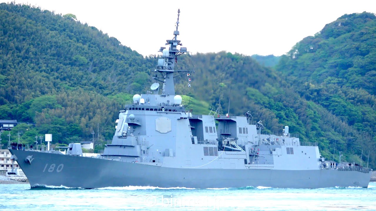 [4K]護衛艦はぐろ - 海上自衛隊まや型イージス護衛艦 DDG-180 JS HAGURO - JMSDF, Maya-class guided missile destroyer - 2022