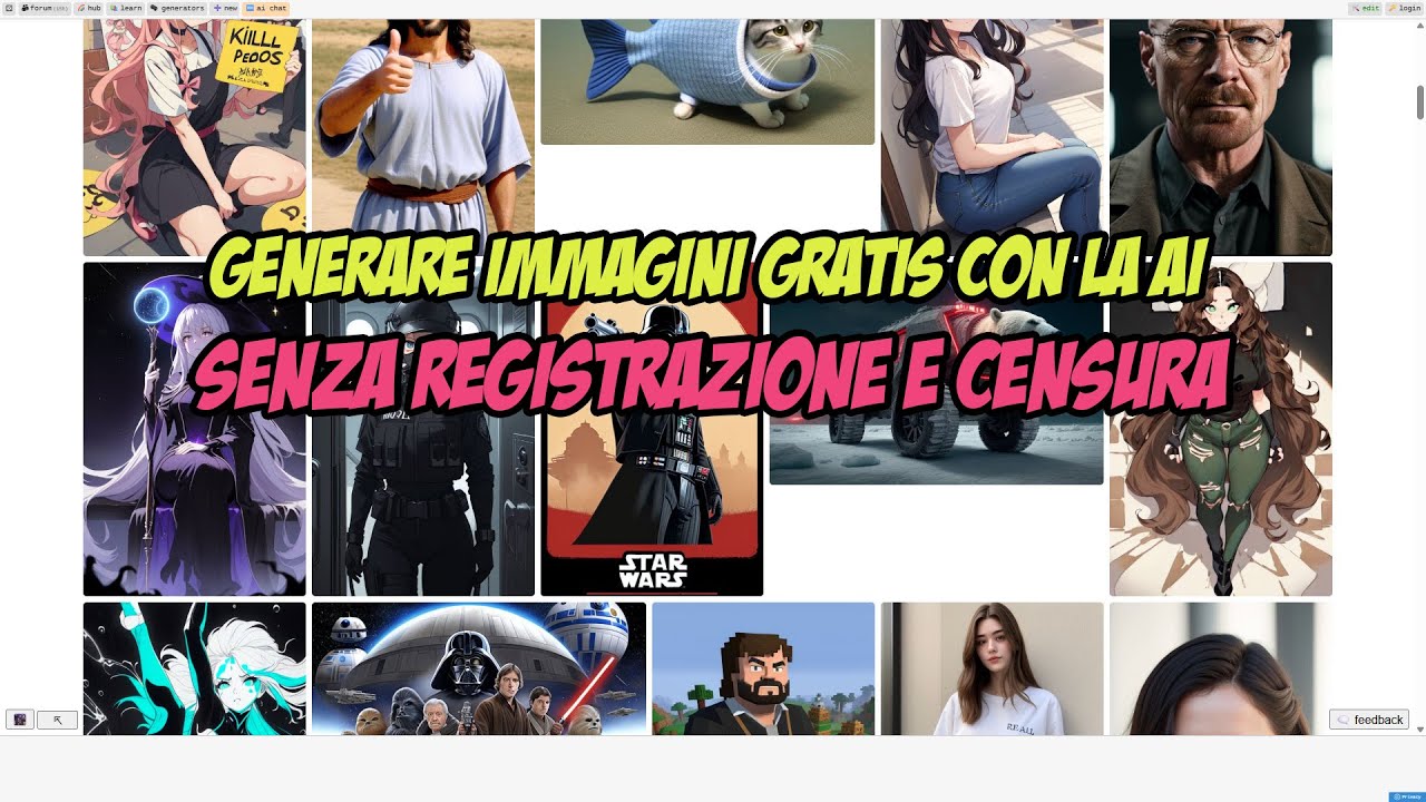 Come generare immagini gratis e illimitate con la AI senza registrazione e senza censura