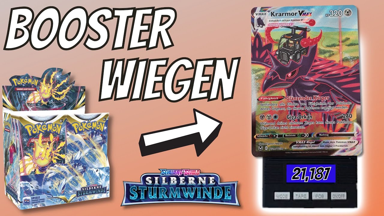 NEUES SET Silberne STURMWINDE | Wir wiegen ein Pokemon Booster Display