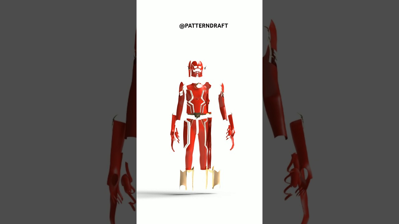 Flat to 3D transformation #virtualfashion #3dstyle