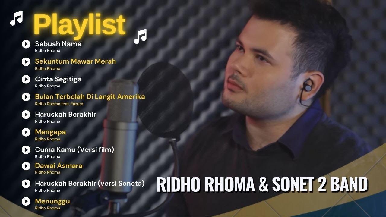 SEBUAH NAMA - RIDHO RHOMA & SONET 2 BAND | SEKUNTUM MAWAR MERAH | FULL ALBUM TERBAIK