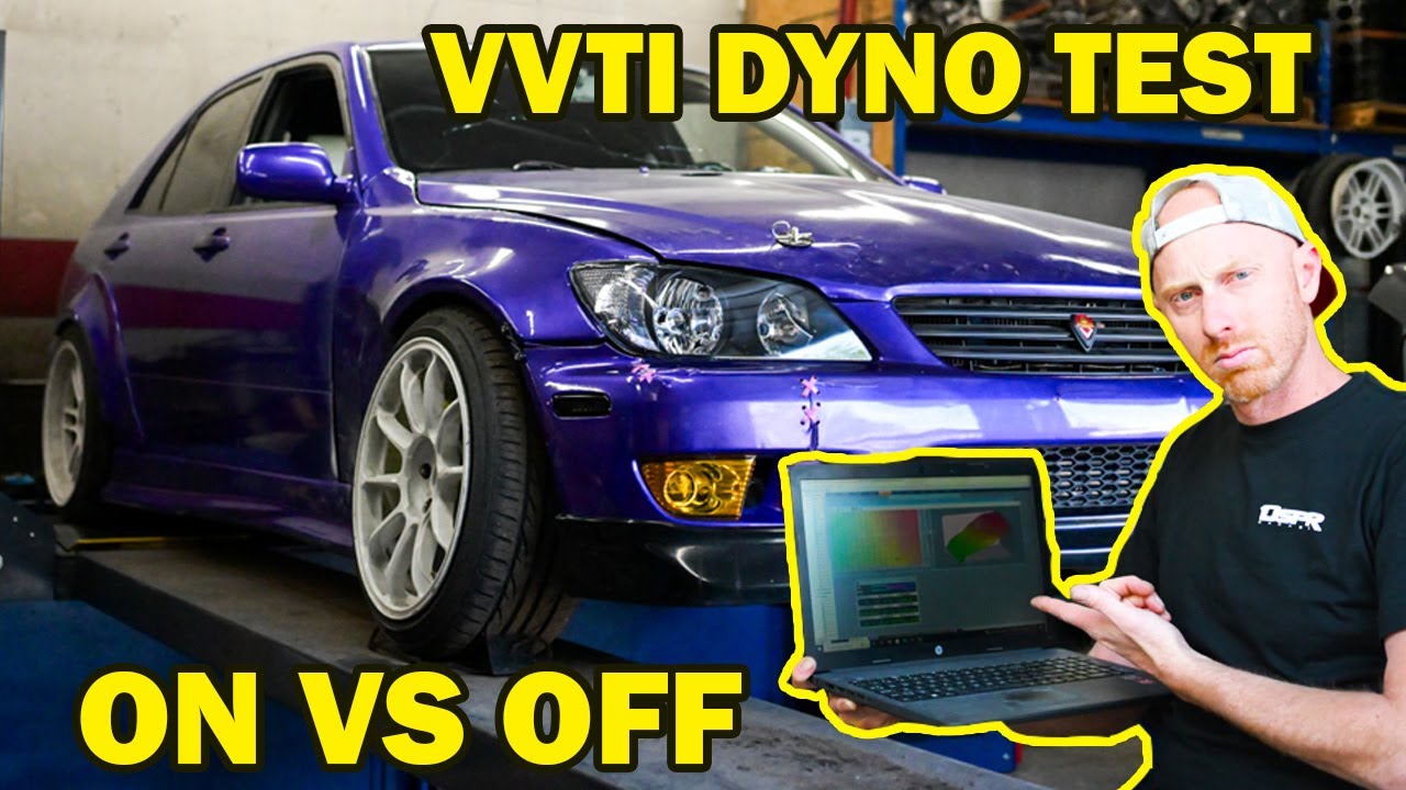 We test HP gains with and without VVTI on this turbo 2JZ powered IS300 on ECU Master
