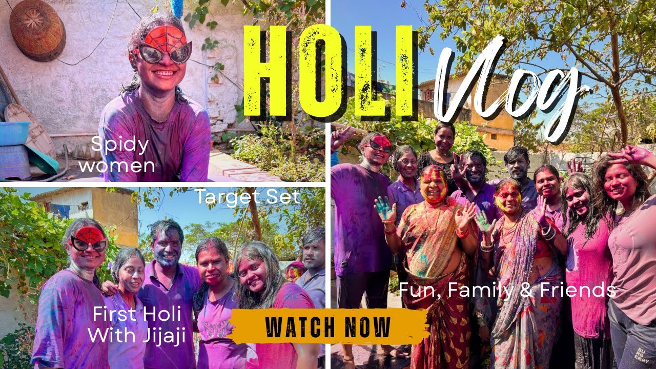 Holi Vlog 🌈 A day painted in colours 🌸 Mohi ka to halat kharab ho gya 😭 Sejal Vlogs ❤️ #holivlog  
