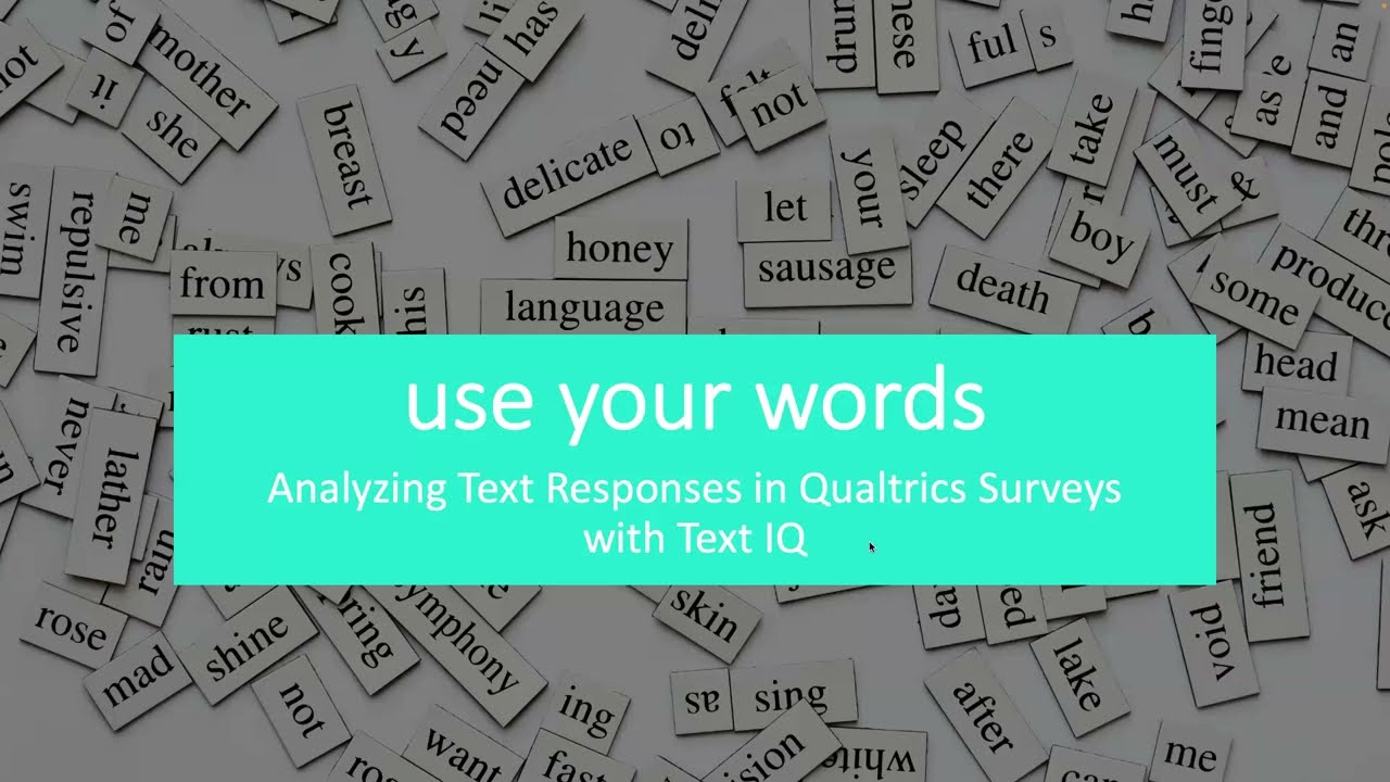 Tech Tuesday: Analyzing Text Responses Using Text iQ in Qualtrics