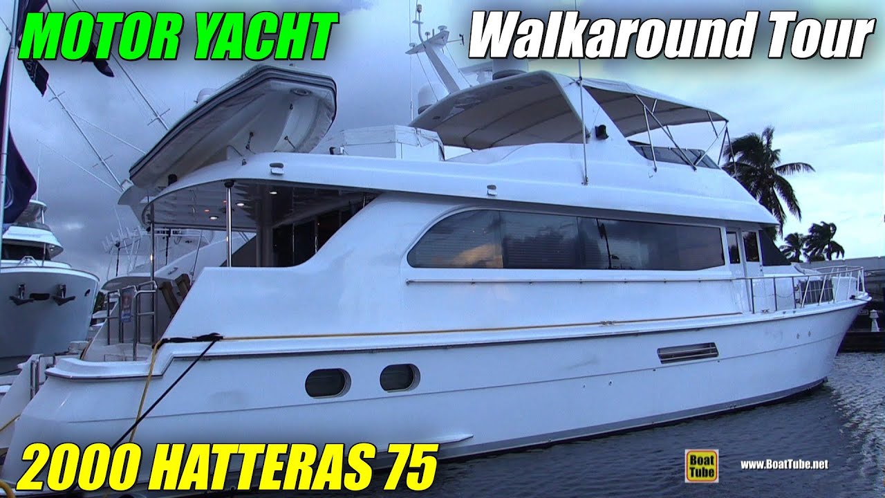 2000 Hatteras 75 Motor Yacht Walkaround Tour - 2020 Fort Lauderdale Boat Show