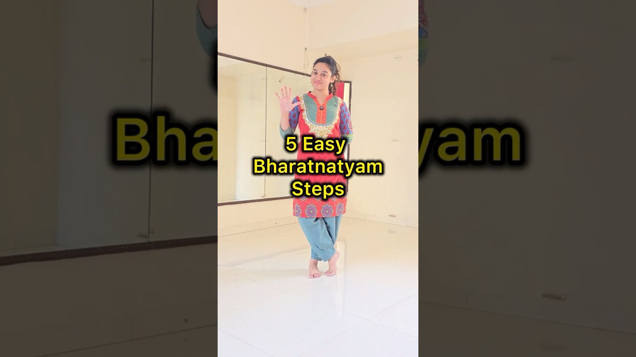 5 Easy Bharatnatyam Steps! #bharatanatyam #easy #stepbystep #dance #tutorial