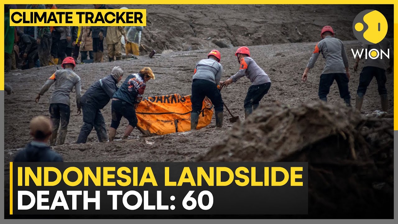 Bandung Landslide Toll Hits 60, 50+ Homes Buried | WION Climate Tracker