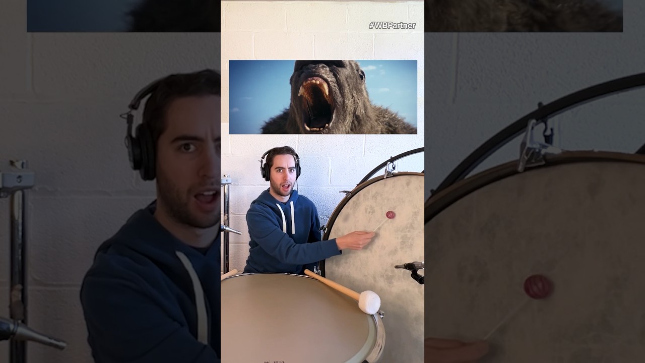 #WBPartner Godzilla x Kong Sound Effects (на гигантских барабанах!)