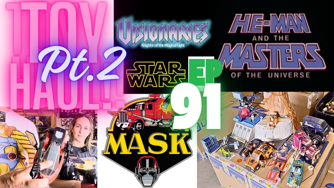 Unpacking Dusty Boxes of Masters of The Universe Star Wars M.A.S.K & Visionaries Vintage Toys!