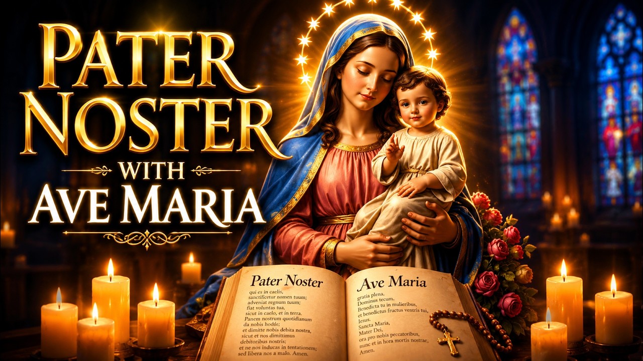 Catholic Prayer | Pater Noster (The Lord’s Prayer) & Ave Maria  | 432 Hz (No Ads)
