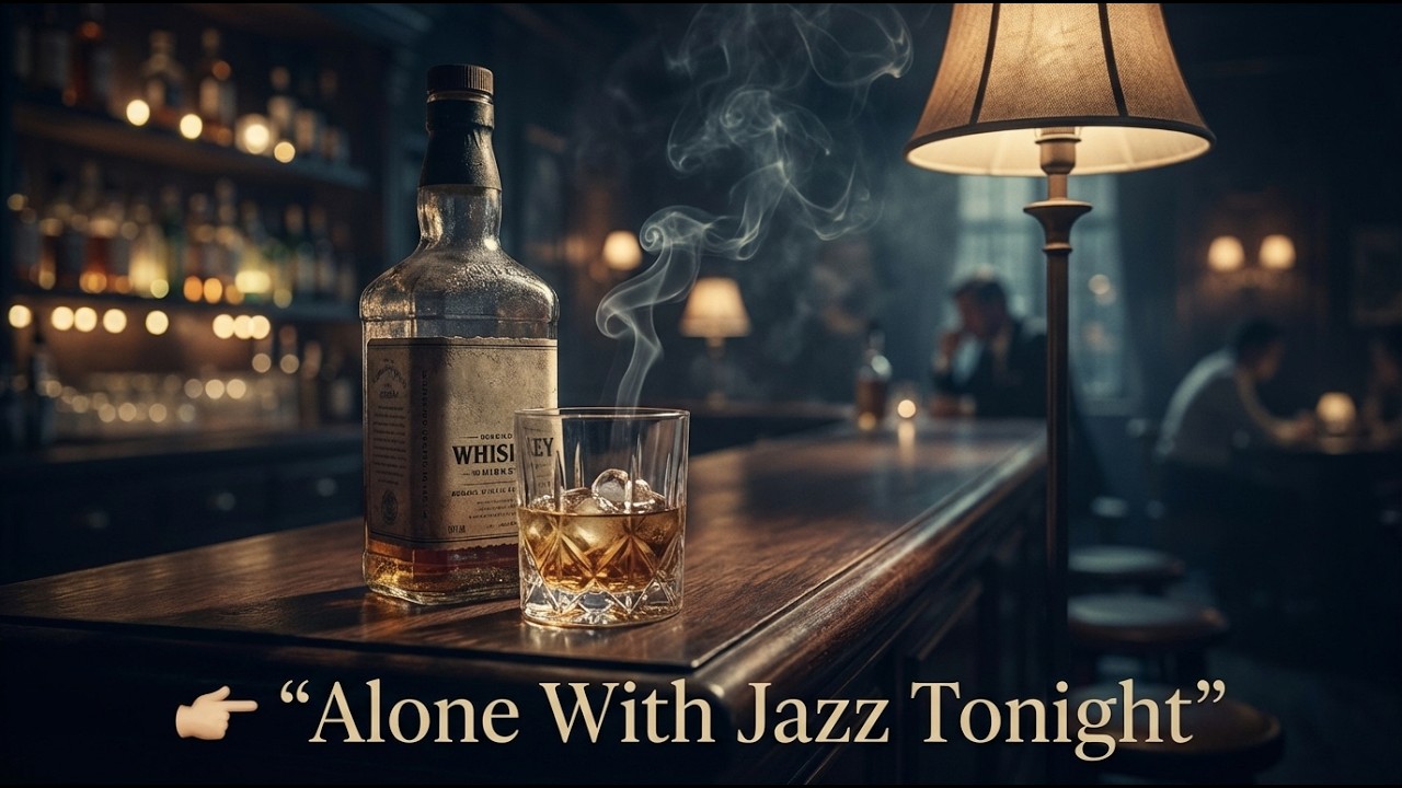 🔴Alone Jazz Whisky Bar 🥃 Smooth Sax & Piano for Late Night Relaxation
