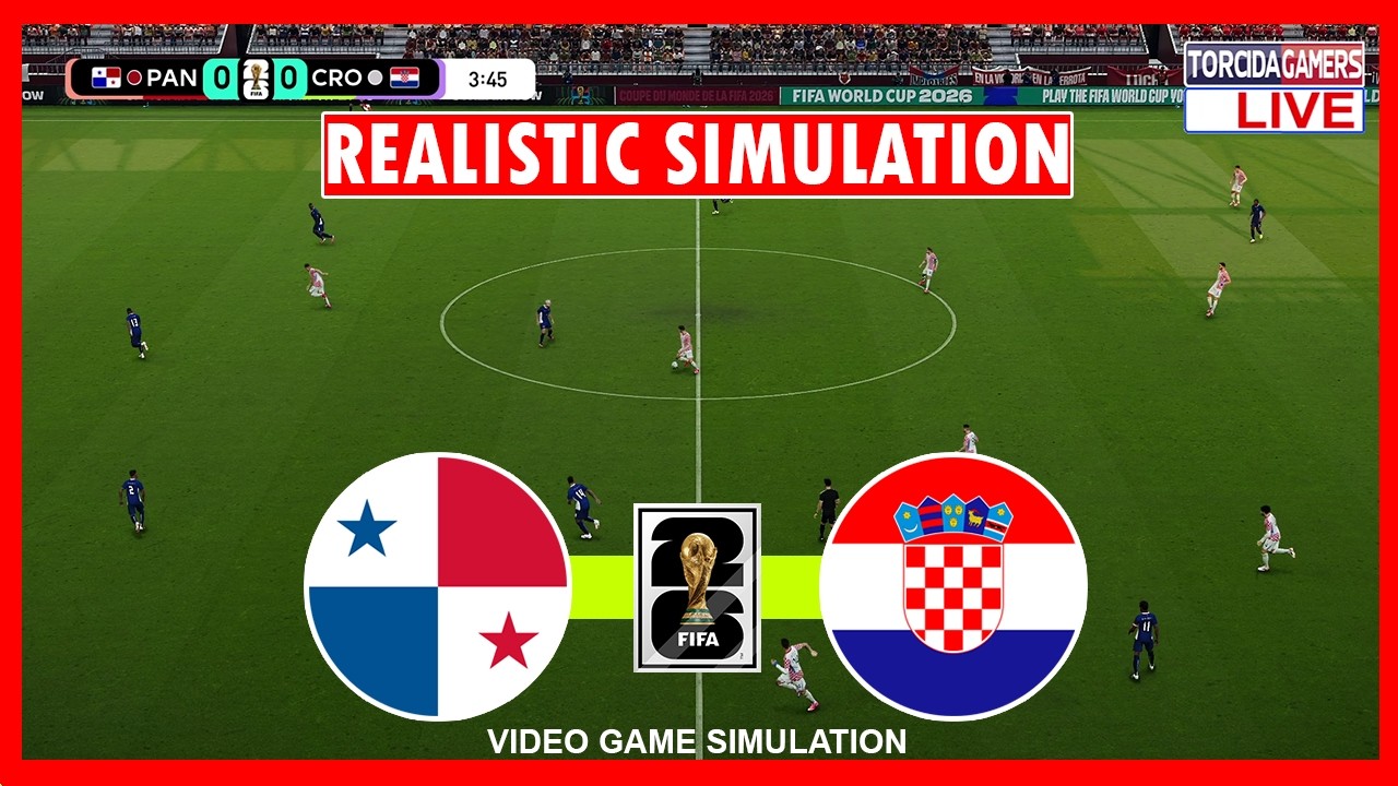 Panama vs Croatia | World Cup 2026 | eFootball PES 2021 Simulation